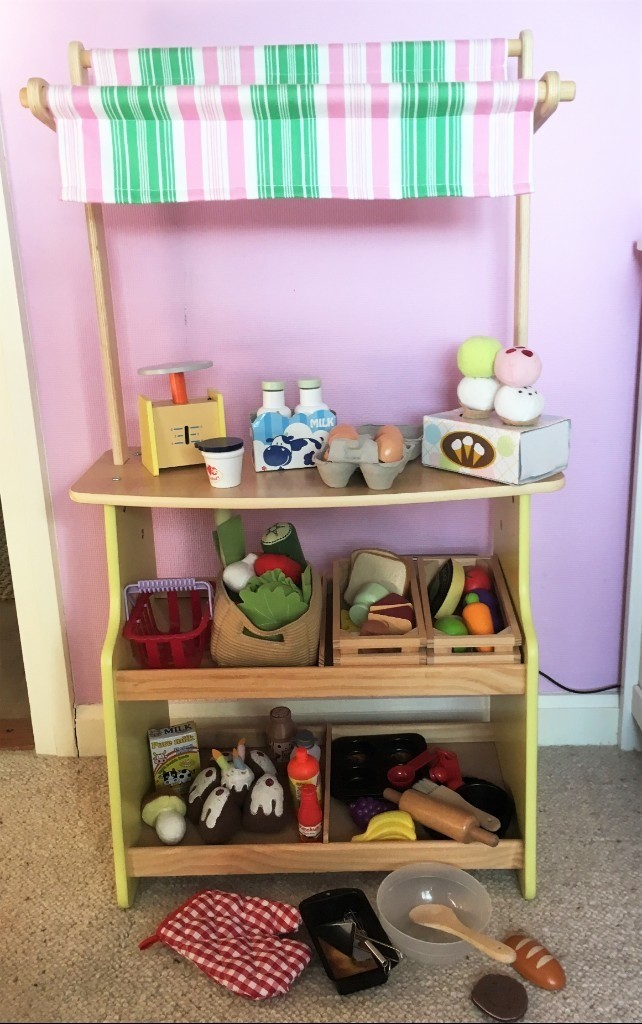 childrens wooden shop stall